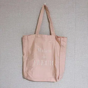 메종 드 플뢰르 오가닉 코튼 백 포켓 스퀘어 토트 핑크
