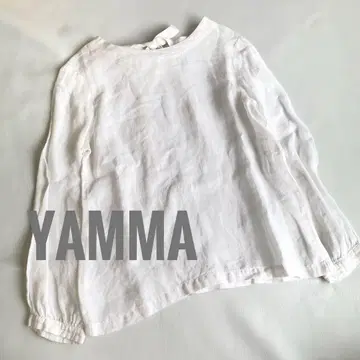 YAMMA 얀마산업 린넨 100% 백리본 상의 풀오버