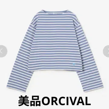 ORCIVAL | 보트넥 크롭 풀오버 WOMEN