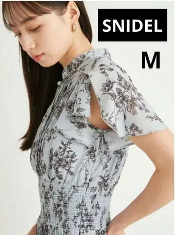 Snidel 플라워 프린트 원피스 맥시 길이 원피스