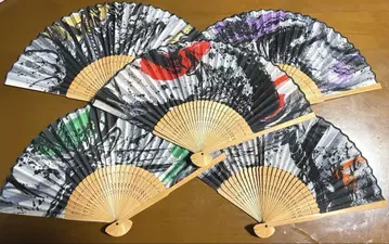 [ 고질라 ] 대나무 부채 전 5개 세트 [ 니지겐노모리 한정품 ]
