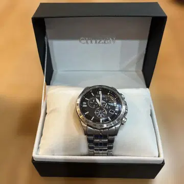 CITIZEN 아날로그 솔라 파워 워치 크로노그래프