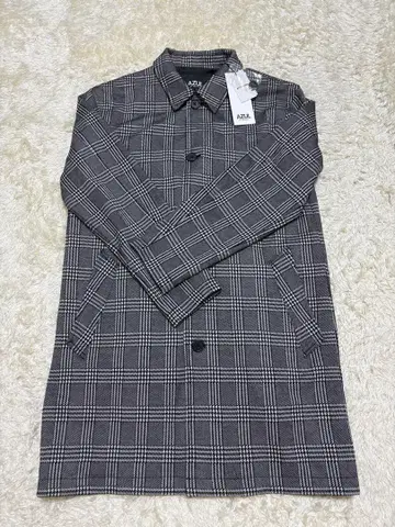 [ 새상품 ] AZUL 체스터 코트 그레이 계열 체크