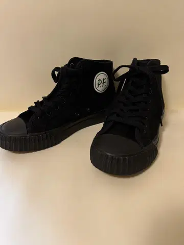 PF-FLYERS 하이컷 스니커즈 블랙 24cm