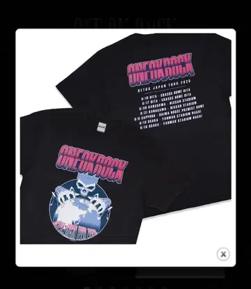 ONE OK ROCK DETOX JAPAN 옥2025 T셔츠 XL