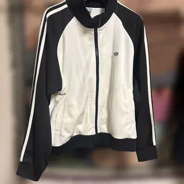 DISCUSS 집업 자켓 F 블랙/아이보리