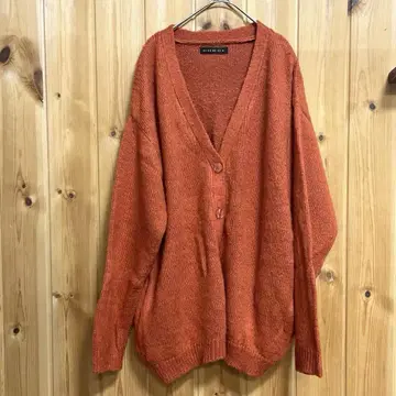 GORGE 오렌지 긴팔 가디건