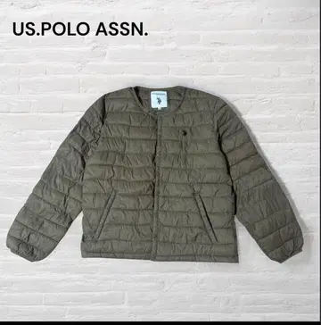 US.POLO ASSN. 베이지/노카라 점퍼/경량/충전솜 폴리에스테르