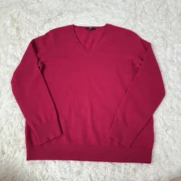 UNIQLO 유니클로 캐시미어 핑크 니트 스웨터 XL