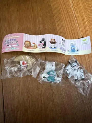 산리오 텐노지 동물원 피규어 콜라보 한정판 키티 쿠로미 시나모롤