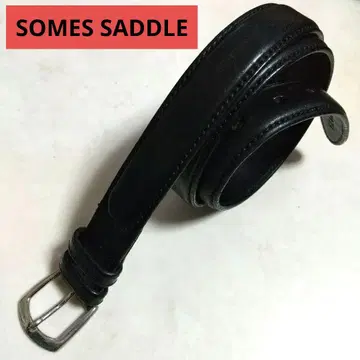 SOMES SADDLE 소메스사들 고급 가죽 벨트 블랙 검정