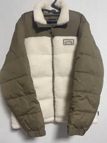 BILLABONG 플리스 자켓 M 사이즈 올리브 화이트