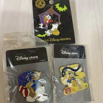 Disney 도널드 덕 핀 배지 3개 세트