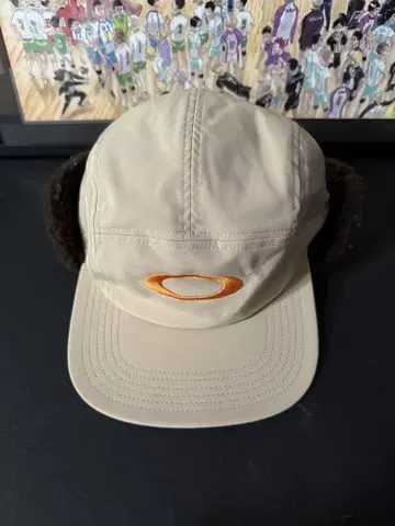 Oakley 베이지 플라이트 캡 귀도리 포함