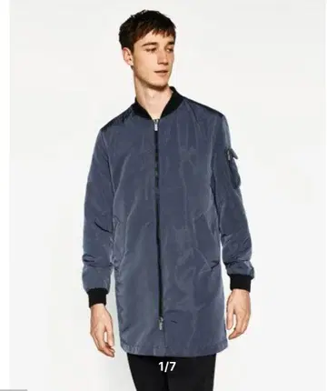 zara 롱 기장 봄버 자켓