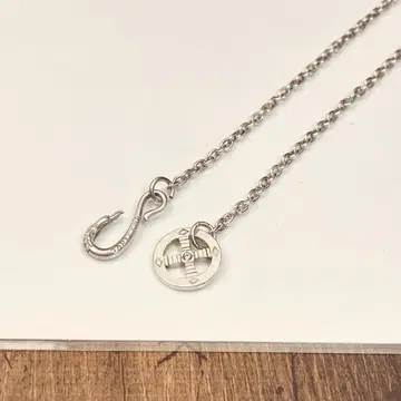 TADY&KING 이글 후크 & 레귤러 휠 돌멩이 달린 가는 원형 체인