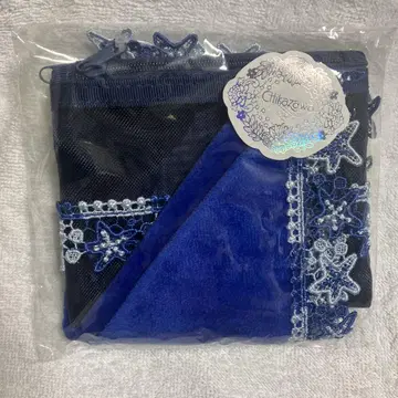 치카자와 레이스 메쉬 파우치와 손수건 세트 스타피쉬