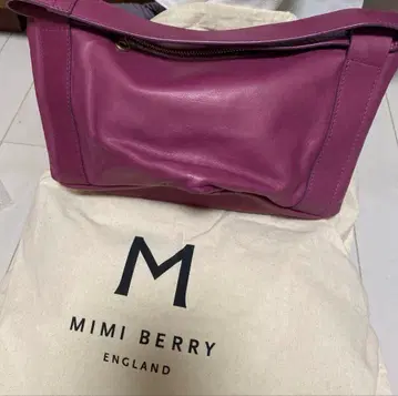 MIMI BERRY 퍼플 가죽 숄더백