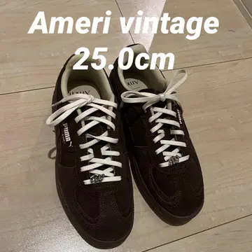 Ameri vintage 푸마 스니커즈 브라운 25.0cm