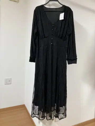 CLETTE 미사용 택 포함 전체 레이스 롱 원피스 3L