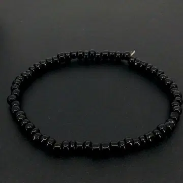 염주 블랙 팔찌 심플 블랙