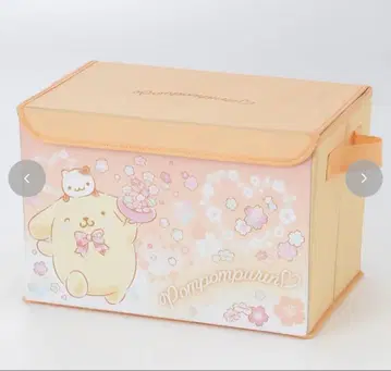 미사용 새상품 폼폼푸딩 뚜껑 포함 수납 박스 시마무라 산리오