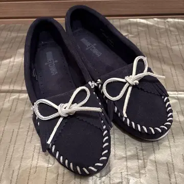 미네통카 네이비 모카신 6