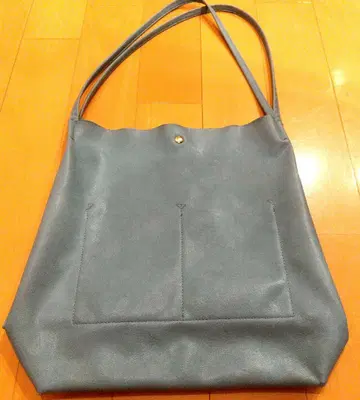 가벼운 가방 블루 토트백