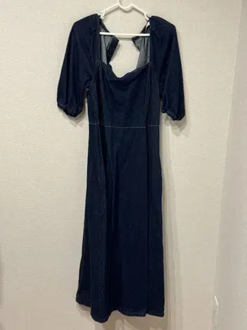 [ 새상품급 ] ZARA 자라 데님 플레어 슬리브 원피스 M 완판템