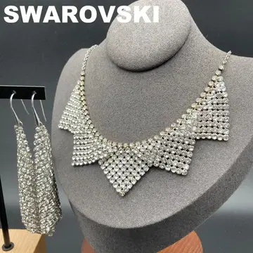SWAROVSKI Fit 목걸이 귀걸이 실버 큐빅