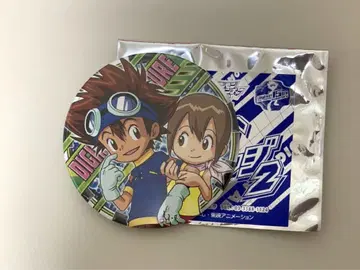 디지몬 어드벤처 타이치 & 이슬이(히카리) 캔뱃지