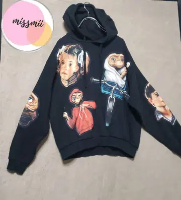 자라 x E.T 콜라보 후디 후드티 블랙