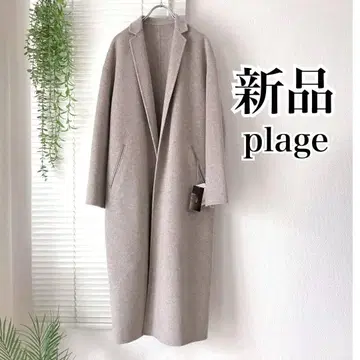 [ 새상품 ] plage 해밀턴 테일러드 코트 38 베이지