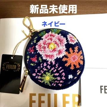 [ 미사용 새상품 ] FEILER 페이러 이하나쿠카 서클 파우치 네이비