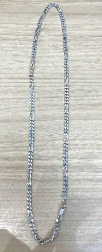 실버 롱 체인 목걸이