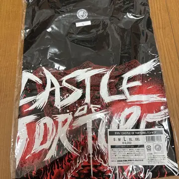 NJPW EVIL 'CASTLE OF TORTURE' 티셔츠 L 사이즈