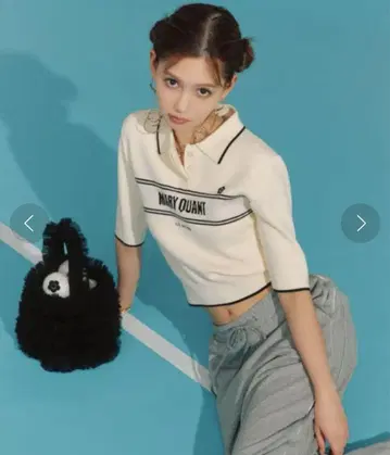 LILY BROWN x MARY QUANT 폴로 니트 풀오버