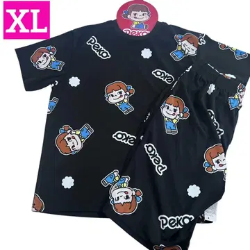 후지야 FUJIYA 페코짱 파일 상하의 세트 셋업 XL 밀키