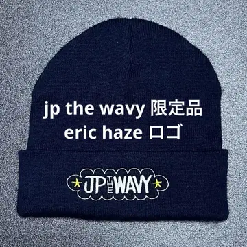 jp the wavy 에릭 헤이즈 로고 니트 캡 비니 한정품