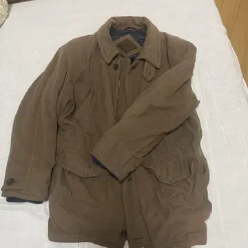 HUGO BOSS 브라운 블루종 캐시미어 울
