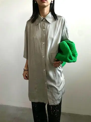 CHAMBRAY BIG PATTERN SHIRT ameri vintage