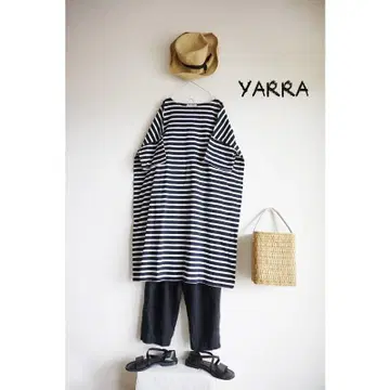 YARRA 야라 보더 와이드 바스크 셔츠 원피스 튜닉