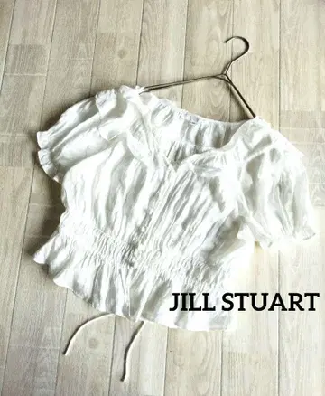 JILLSTUART 프릴 페플럼 블라우스 가디건 모리걸 코켓