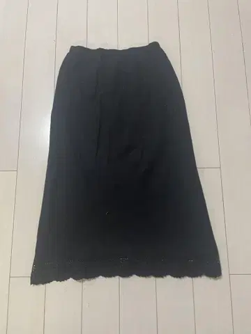 블랙 타이트 스커트 허리 28cm 기장 73cm