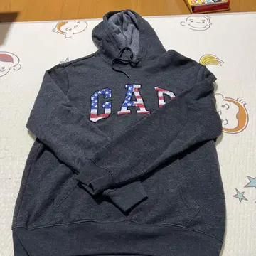 GAP 후드 부착 후드티 M 다크 그레이