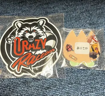 CrazyRaccoon 어린이날 아리사카 네임 배지 & 코스터