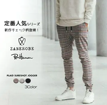 ZANEROBE 제인 로브 조거 팬츠 체크 사이즈 32