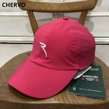 미사용 CHERVO 쉘보 레인 캡 프리 핑크 골프