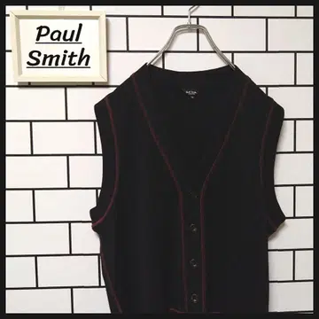 [ Paul Smith ] 구제 의류 울 베스트 스티치 일본제