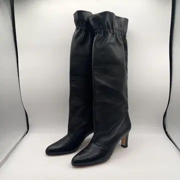 5901 네브로니 롱 부츠 개더 23cm 블랙